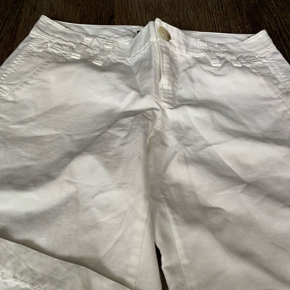 White Linen pants flare for the summer - Picture 3 of 5